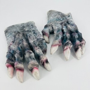 Vintage The Paper Magic Group Rubber Gnarled Hands Gloves Costume Halloween