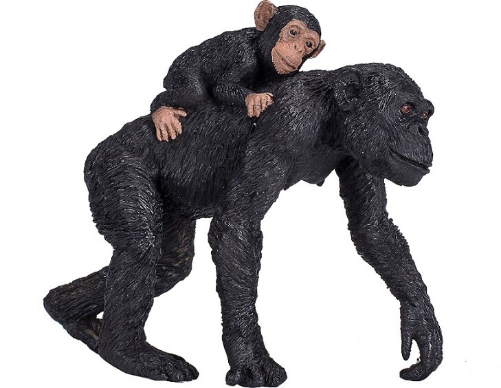 Mojo 387264 Chimpanzee With Baby 9 Cm Wildlife