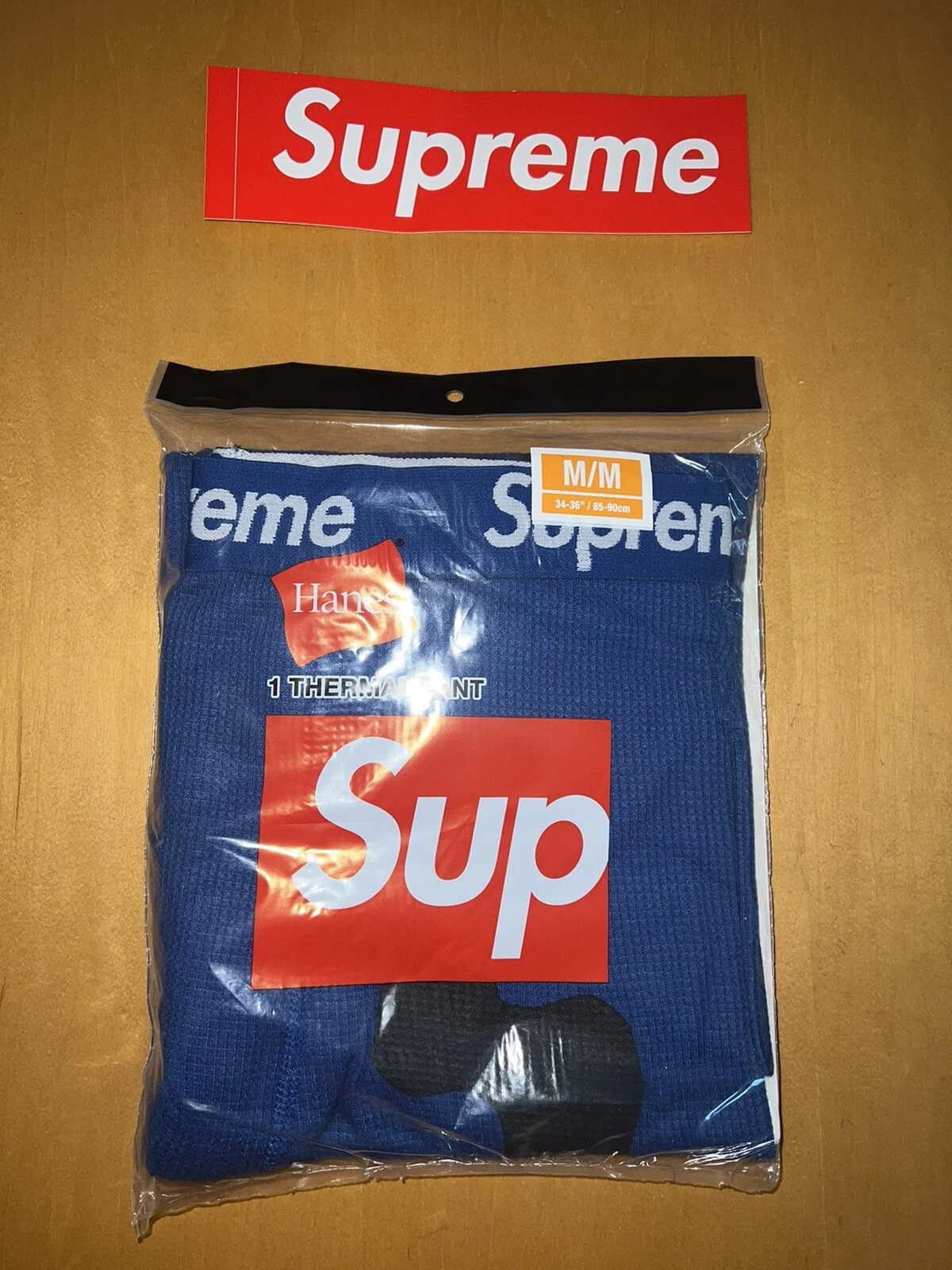 Pack de 1 pantalon thermique Supreme x Hanes Bones FW21 (FW21A27) 