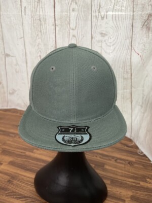 KB ETHOS Premium Headwear Fitted Gray Baseball Cap Hat Size 7 1/4 (L)