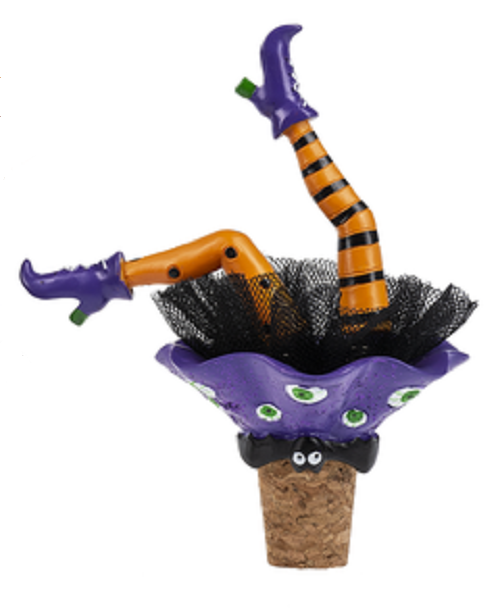 Ganz Halloween Wiggle Leg Witch Bottle Toppers, Choose Your Style