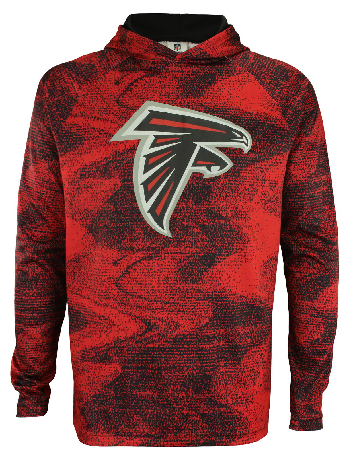 Французская махровая толстовка Zubaz NFL Atlanta Falcons Mens Static Body Performance