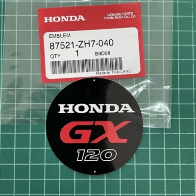 新品タグ付き Honda GX120 Genuine Sticker Starter Engine Emblem 87521-ZH7-040