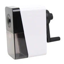 Rotary Sharpener Precision Steel Blades Fitted Shavings Tray f Pencil (6-8mm)