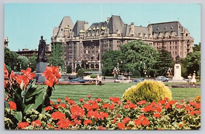 Postcard Empress Hotel Victoria British Columbia Canada