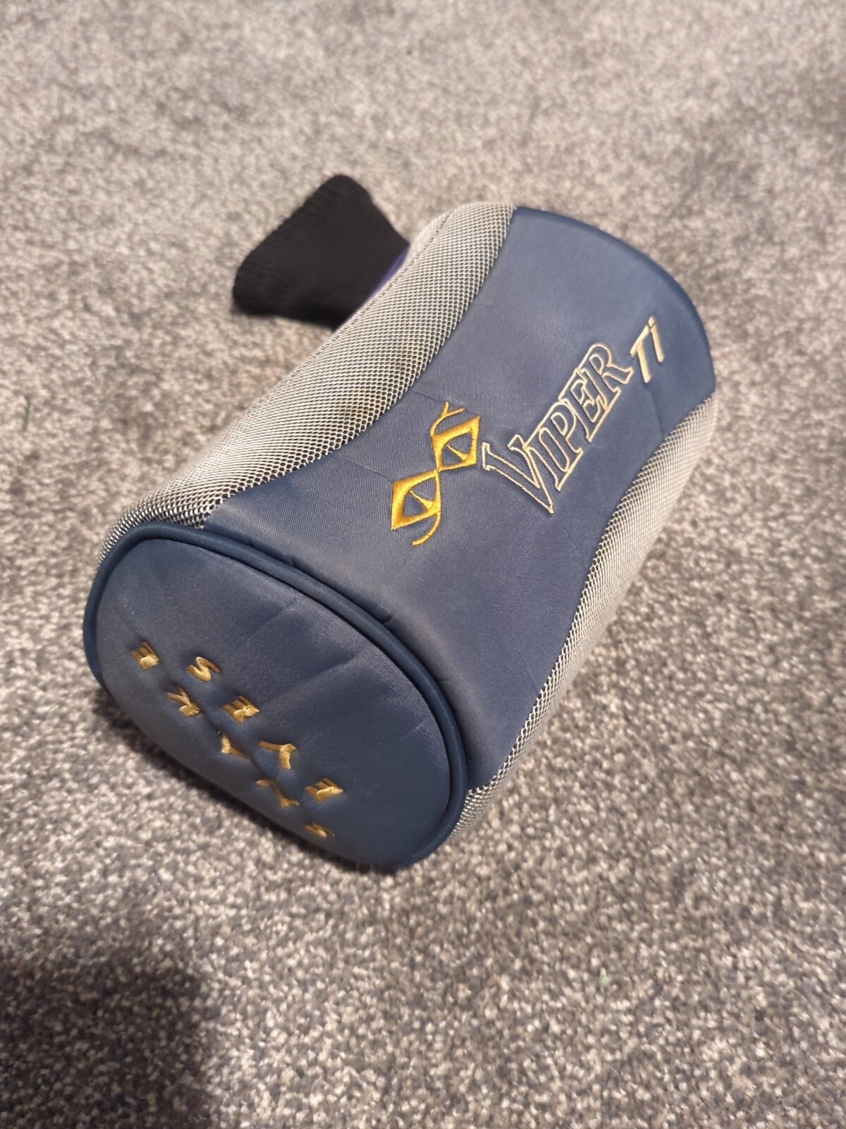 SNAKE EYES Viper Ti Driver Headcover ONLY, No Tag, Grey/Black/Yellow, PreOwned