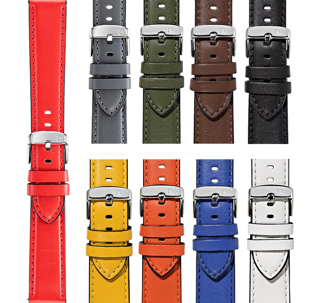 Morellato Croquet Leather Watch Strap - Water Res. Easy Click - Italian Design