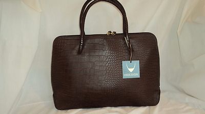 Scully H286 Hidesign Estelle Brown Alligator Grain Handbag