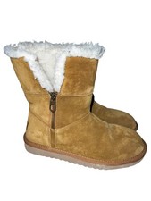 Koolaburra By UGG Boots Aribel Short Women  s Size 7 Chestnut Brown