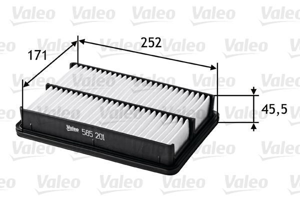 Valeo 585201 Luftfilter FüR Hyundai KIA-image