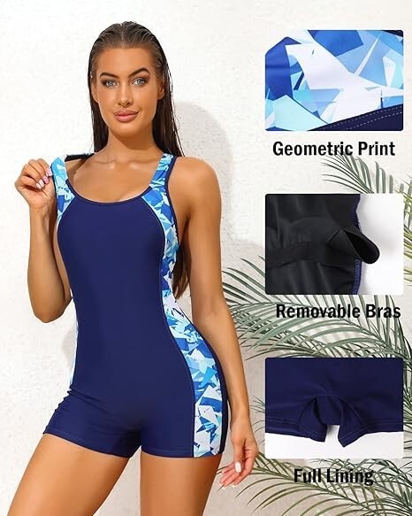 Costume da Bagno Mestruale Intero | Donna e Ragazza | Flusso Medio | Stella Costume da Bagno Mestruale Intero | Donna e Ragazza | Flusso Medio | Stella