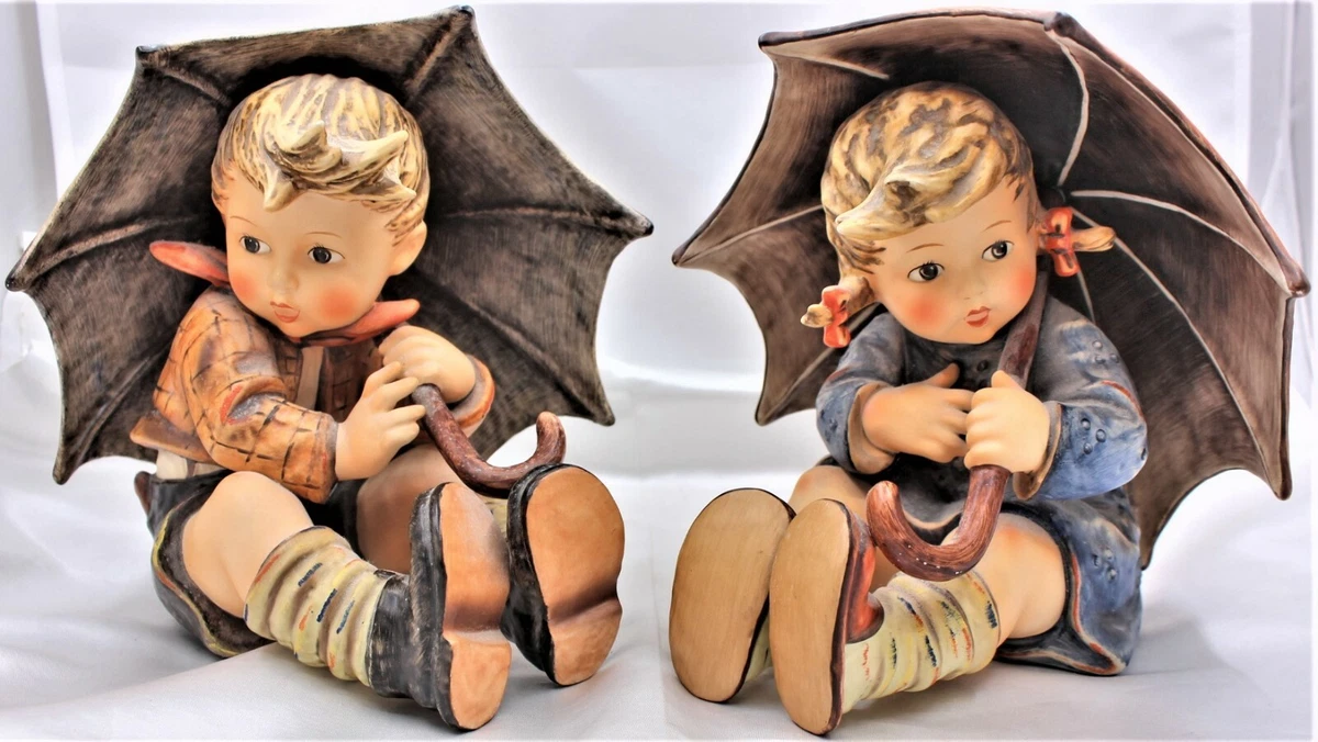 Hummel boy with umbrella top
