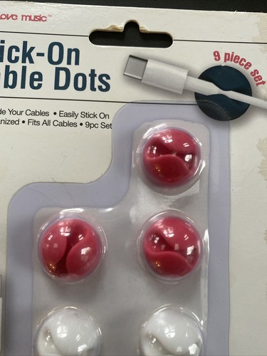 Live, Love, music Stick On Cable Dots 9pc set - Picture 3 of 11