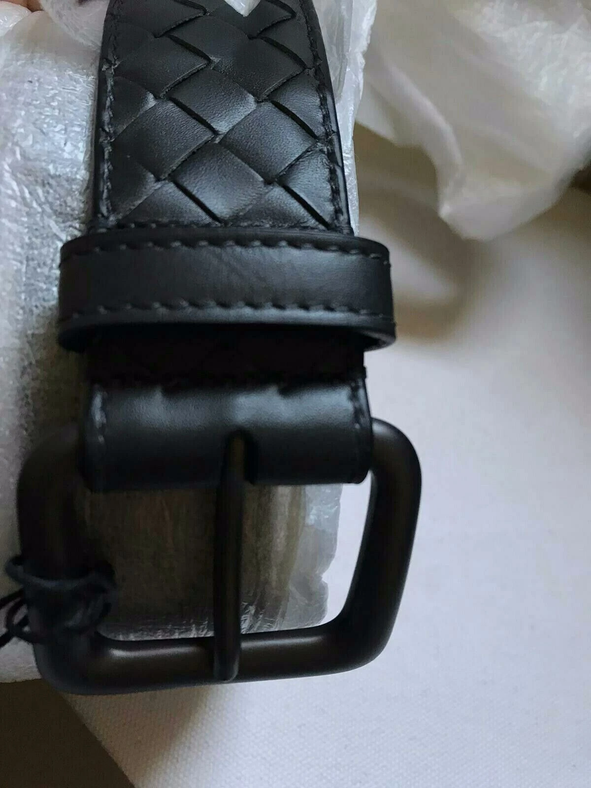 BOTTEGA VENETA Cintura uomo classica Botte Veneta taglia 85 in grigio ardoise ef 23