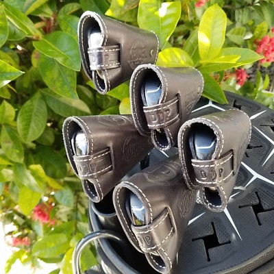 Clubshields Pro Series Leather Golf Club Iron Head Covers 24 Each Cover - Custom Leather Putter Headcovers Clubshields Pro Series Leather Golf Club Iron Head Covers 24 Each Cover - Custom Leather Putter Headcovers