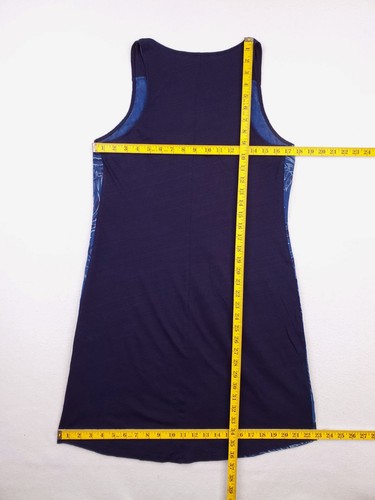 Tommy Bahama Dress Womens Small Blue Linen Floral Sun Dress Beach Summer Outdoor - Picture 8 of 11