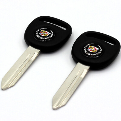 PAIR 2 CADILLAC ESCALADE KEY BLANKS TAHOE YUKON LOGO 1999-2006 690683 88937314!