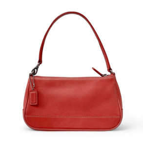 バッグ COACH HAMPTONS DEMI BAG RED 7785 Coach Red Leather Demi Pouch Handbag Bag 7785 Vintage Y2K