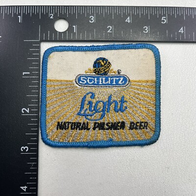 Used SCHLITZ LIGHT NATURAL PILSNER BEER Patch (Advertising / Uniform ...