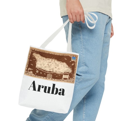 Vintage Map of Aruba from 1946 Tote Bag - Picture 16 of 49