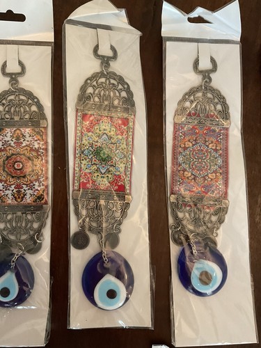 Nuevo Tapiz Turco Mal de Ojo Alfombra Colgante de Pared Puerta Amuleto Lote Mixto de 27 - Imagen 6 de 15