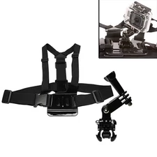 MaximalPower GoPro 3-Way Arm Elastic Chest Strap with 3-Way Adjustment Base