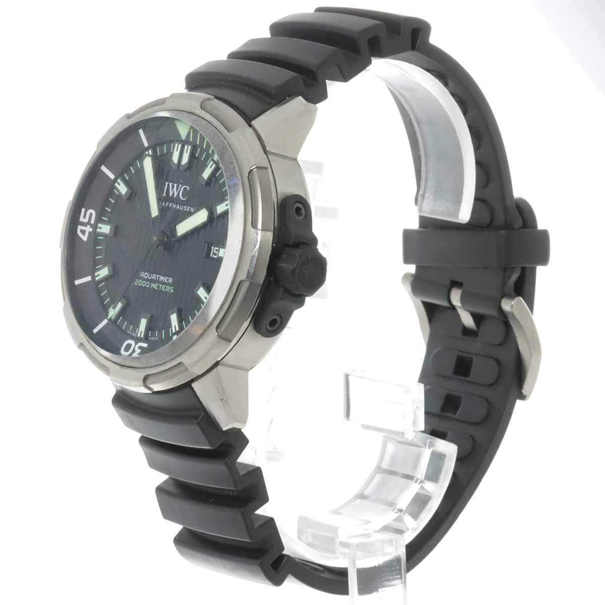 IWC SCHAFFHAUSEN Aqua timer 2000 IW358002 black Dial Automatic Men\'s_823484 IWC Aquatimer 2000 3580-02 Luxury Watch Review - YouTube main image 4