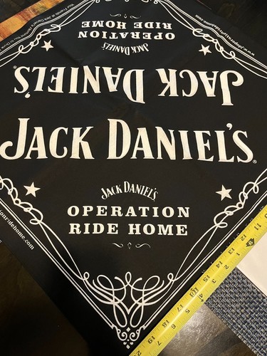 JACK DANIELS BANDANA/ HANDKERCHIEF - 21 X 21 - NEW/WOT - Picture 2 of 4