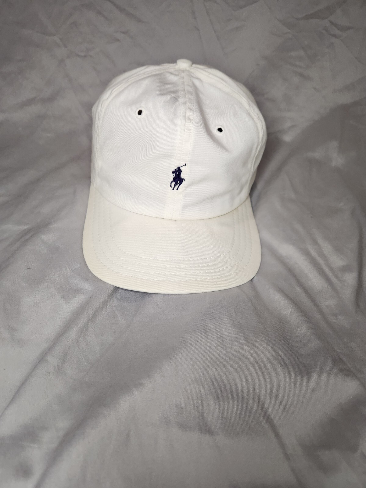 Polo vintage POLO SPORT Ralph Lauren logo pony blu navy cinturino bianco cappello papà