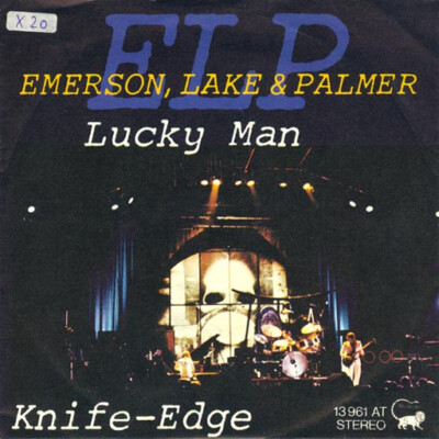 Vinyl Single : Emerson,Lake & Palmer - Lucky man / Knife-Edge