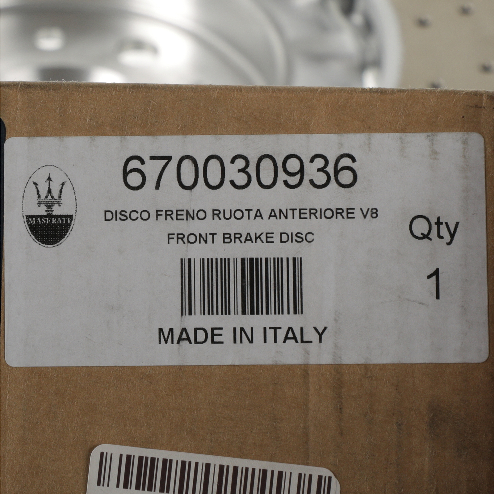 Genuine Maserati 2013+ Quattroporte GTS Front Brake Disc Assembly 670030936