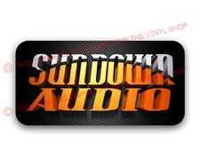 Sundown Audio Full Color Carbon Look 5 Inch Wide Automotive Sound Decal Sticker