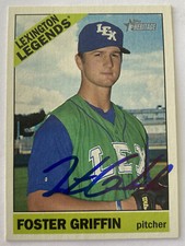 FOSTER GRIFFIN RC SIGNED IP 2015 TOPPS HERITAGE #141 ROOKIE AUTO