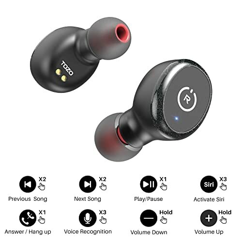 TOZO T10 Auricolari Bluetooth Senza Fili Cuffie Bluetooth 5.0 IPX8  Impermeabi | Acquisti Online su eBay