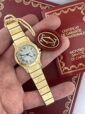 Cartier 18k Yellow Gold 30mm Vintage Santos O...