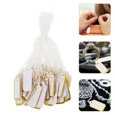 500Pcs Earrings Price Tag Rectangular Jewelry Label Commodity