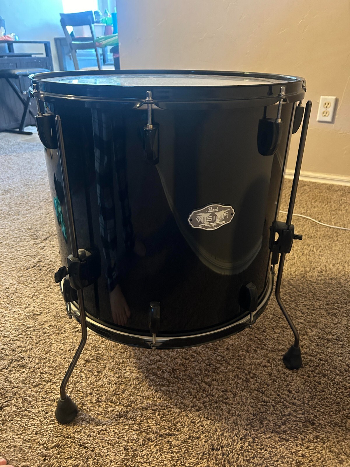 Rare pearl vision 18x16 floor tom eBay