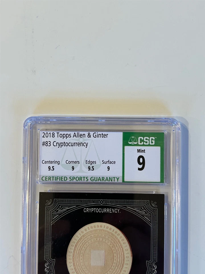 2018 Topps Allen Ginter X Black Border Cryptocurrency #83 CSG 9 Mint - Image 2 of 4