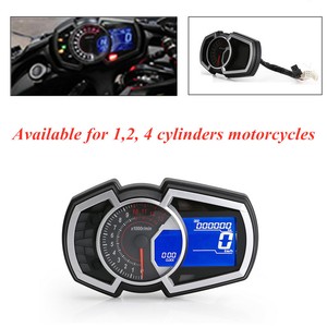 Details about Universal Motorcycle 12V LCD Screen Instrument HD Standard  For 1,2,4 Cylinders