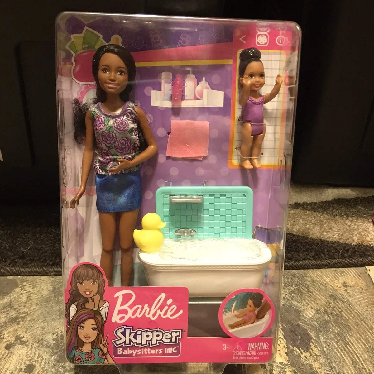 Barbie skipper outlet bath time