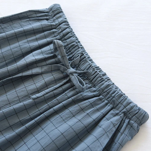 Men Pajama Pants Plaid Pj Bottoms Elastic Waist Sleep Baggy Casual Trousers UK- - Picture 11 of 33