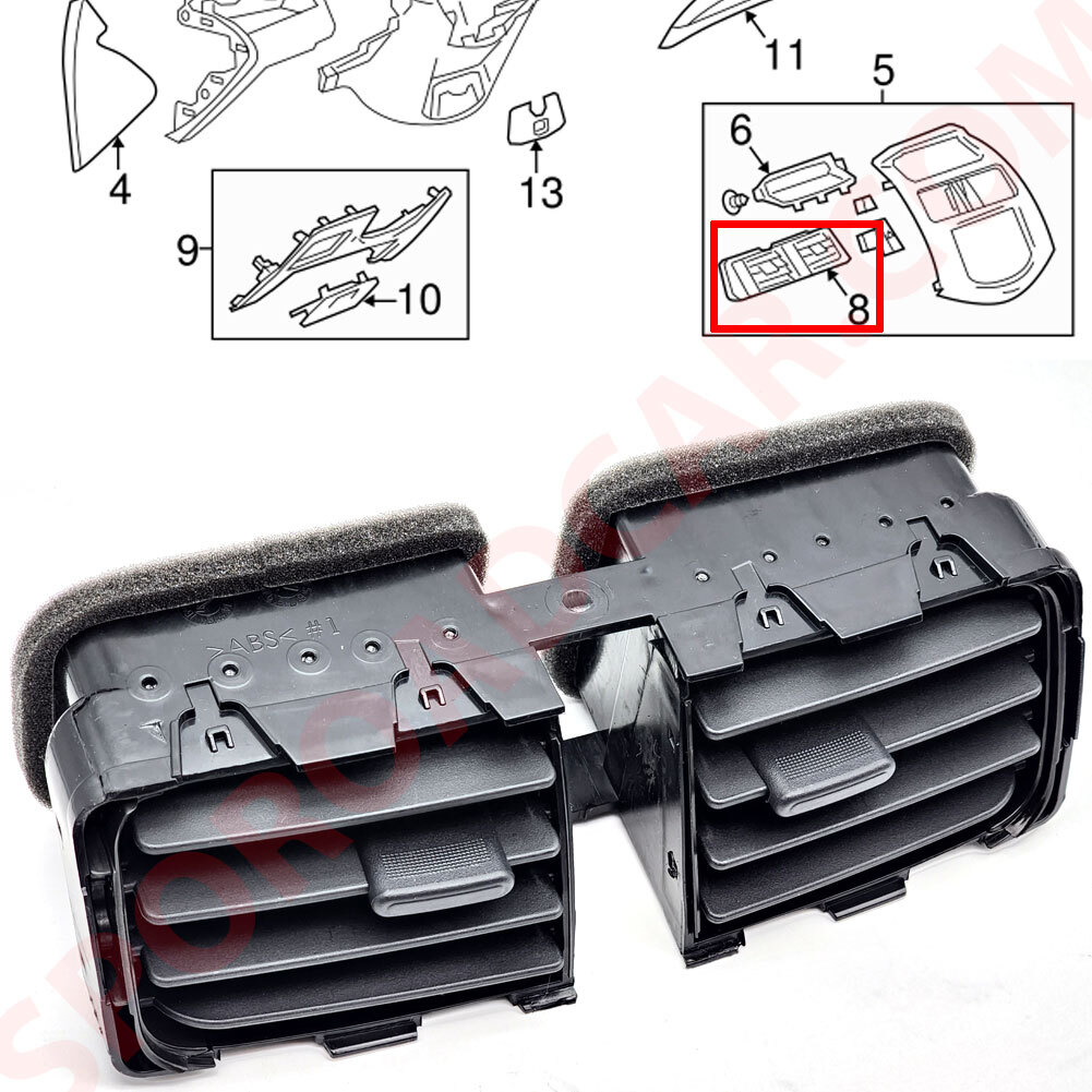Instrument Center Air vent nozzle For GM Chevrolet Spark 2013-2015 