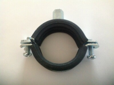 10 x Munsen 44 mm - 49 mm Antivibrations Rohrschellen Schellen. Passend für 8 oder 10 mm Gewinde