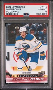2022 Upper Deck UD Young Guns Canvas #C119 Owen Power PSA 10