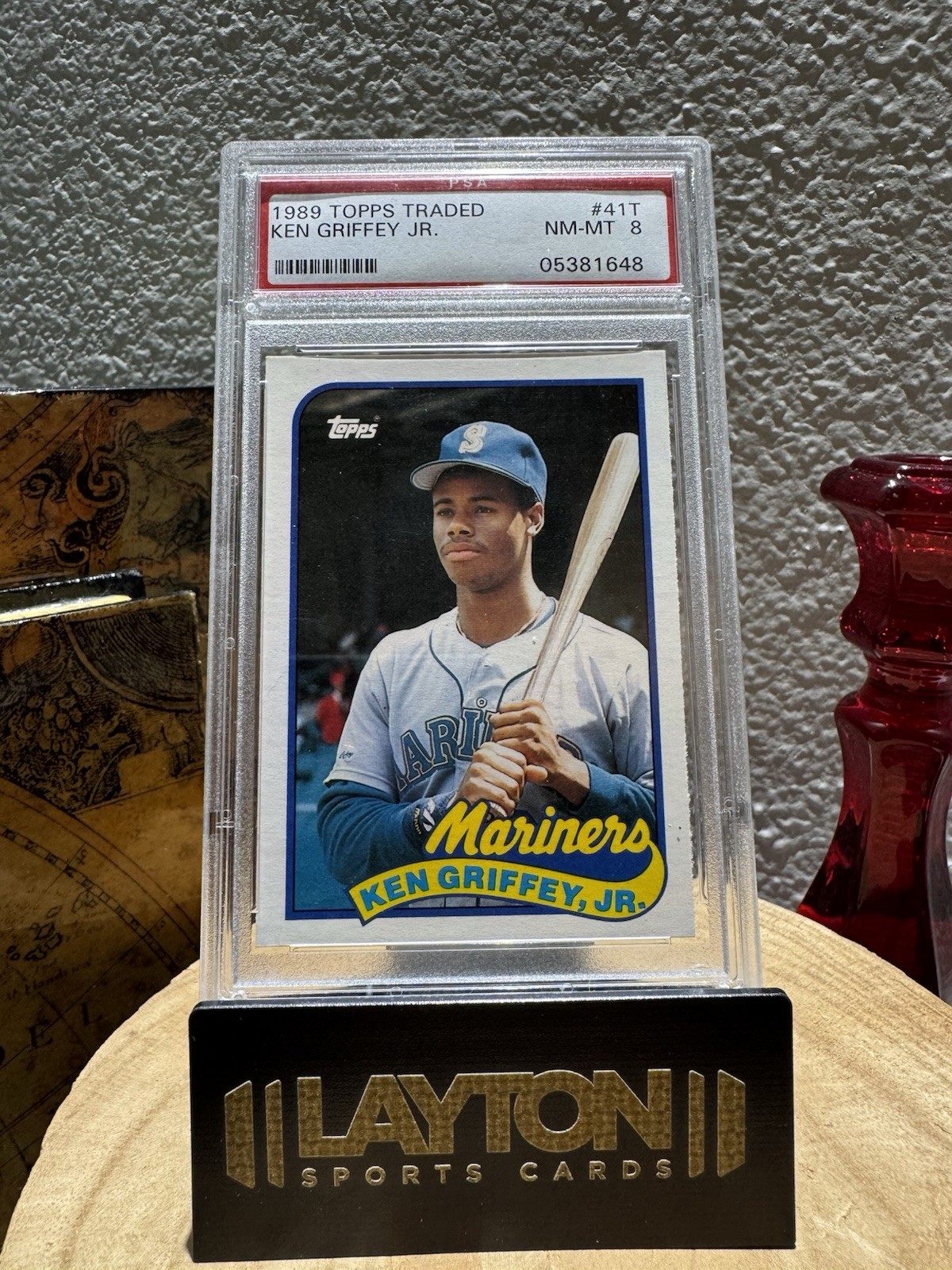 Topps 1989 Traded Ken Griffey Jr. #41T RC PSA 8 Seattle Mariners Baseball