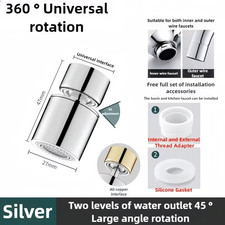 Kitchen Faucet Spray Head Filter Adjustable 360 Rotary Splashback Tap Nozzle Bu