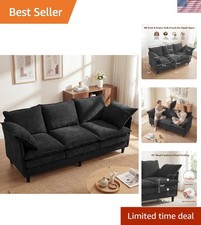 Sofá 3 Plazas, Sofá Pequeño 69" Moderno Acogedor Cómodo Nube Chenille Sofá 23...