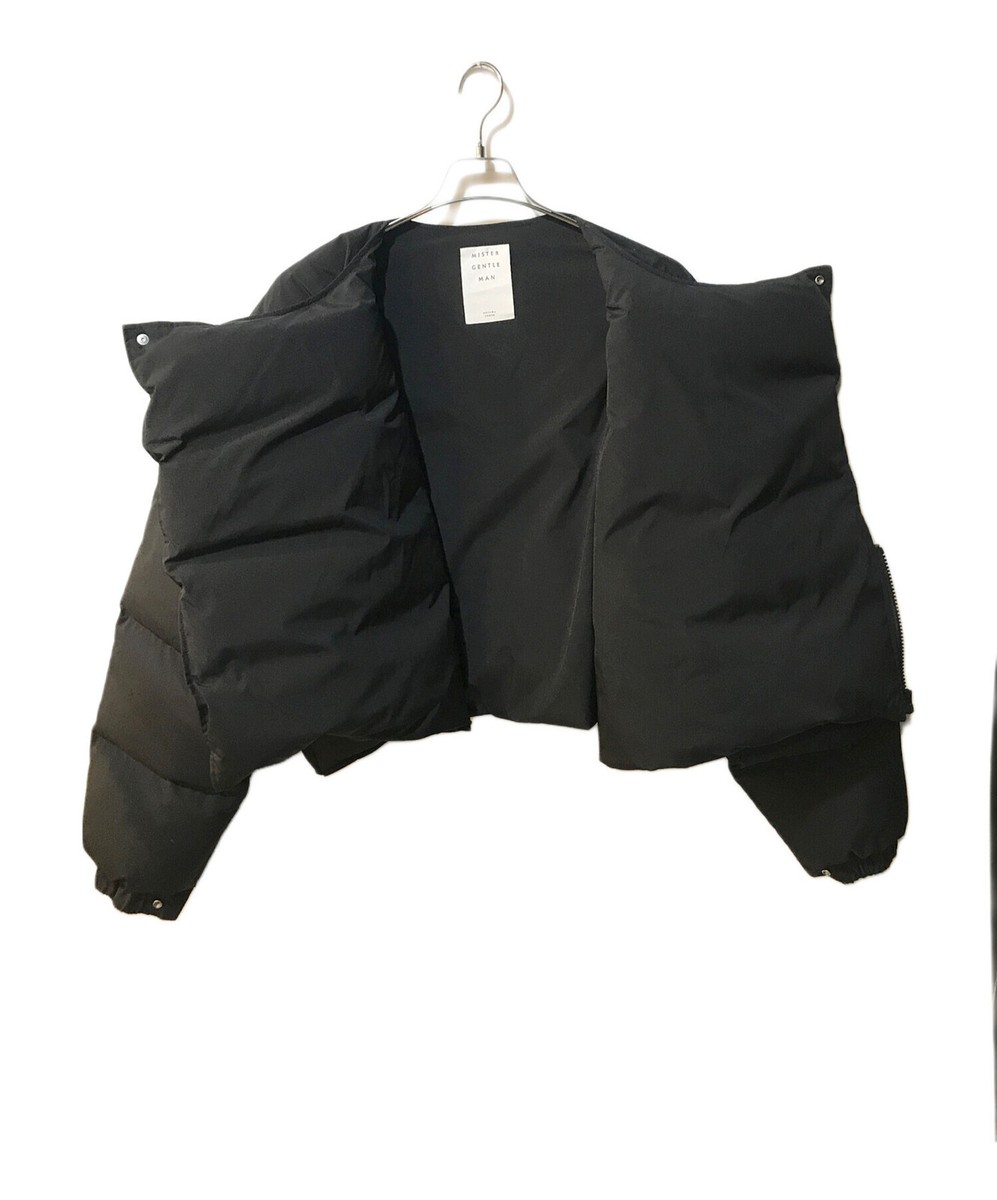 MISTER GENTLE MAN PUFFER SHORT DOWN JACKET Size: M Black Men MGT 