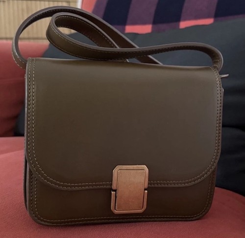 Massimo Dutti Women's Leather Crossbody Bag