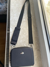 Lacoste Herren Umhängetasche Leder Schwarz R...